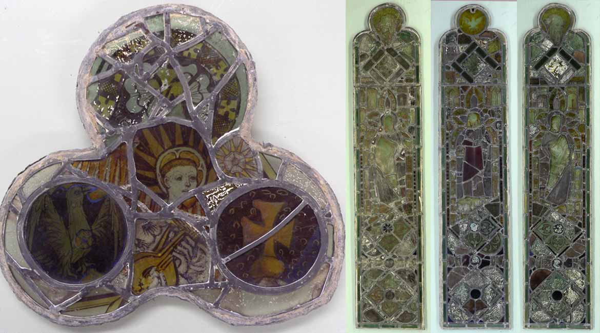 Before the Restoration of the Stained Glass at St. Mary, Saxlingham Nethergate, Norfolk